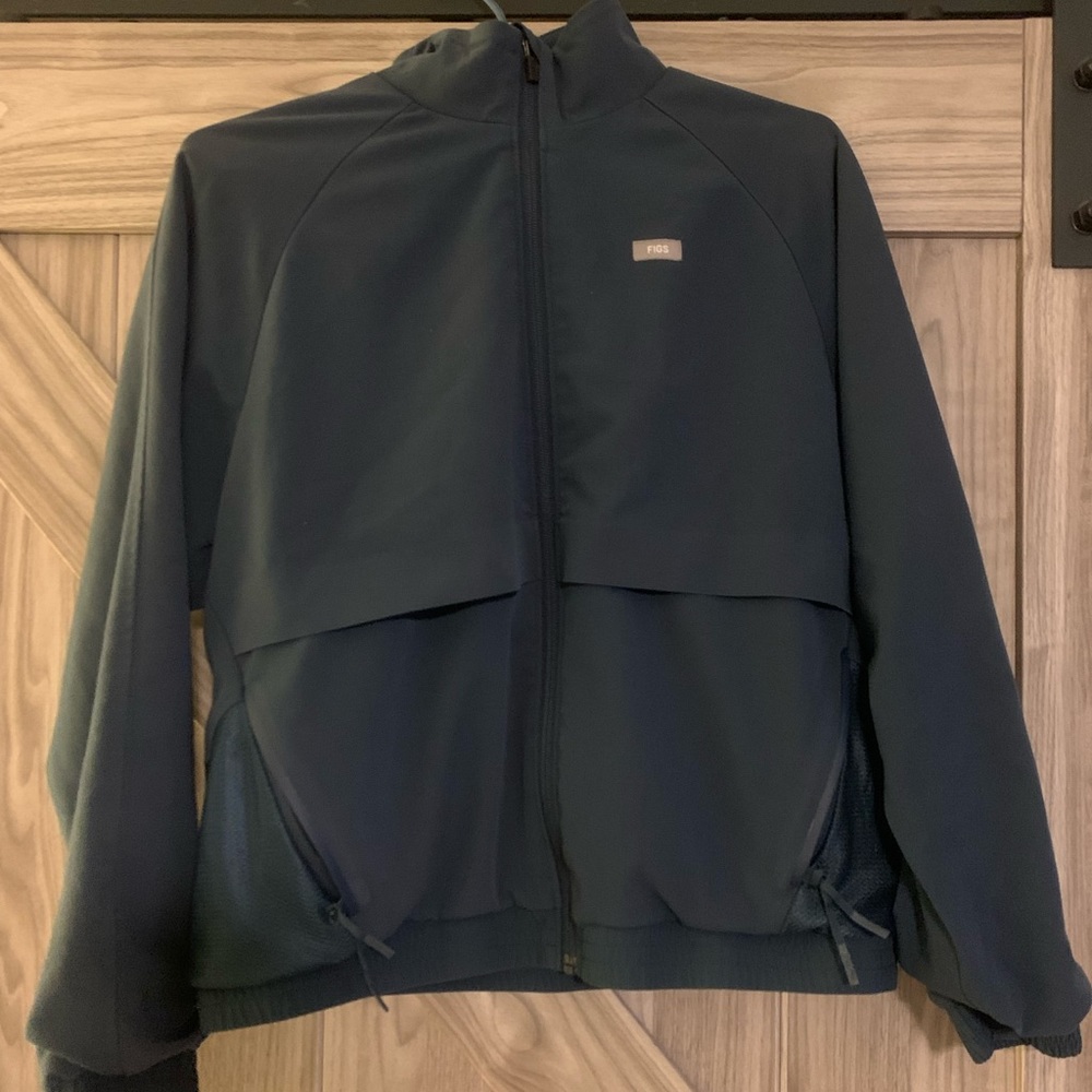 Figs Dark Harbor Sydney Scrub Jacket Small